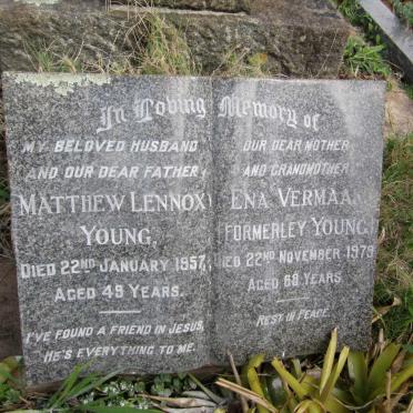 YOUNG Mathew Lennox -1957 :: VERMAAK Ena formerly YOUNG -1979