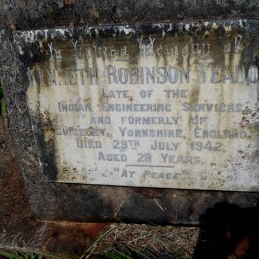 YEADON Kenneth Robinson -1942