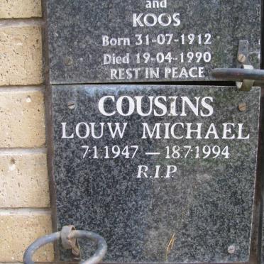 COUSINS Louw Michael 1947-1994