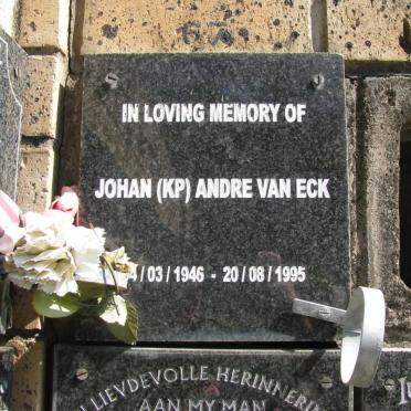 ECK Johan Andre, van 1946-1995