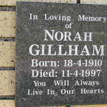 GILLHAM Norah 1910-1997