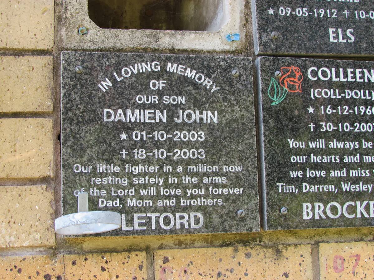 LETORD Damen John 2003-2003