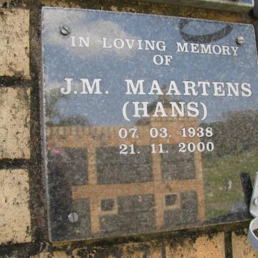 MAARTENS J.M. 1938-2000