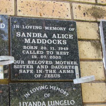 MADDOCKS Sandra Alice 1949-2003