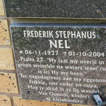 NEL Frederik Stephanus 1937-2004