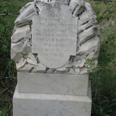 WILLSON Mary Antionette nee LAMBERT -1881