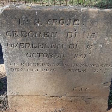 CRONJE L.P. 1867-1867