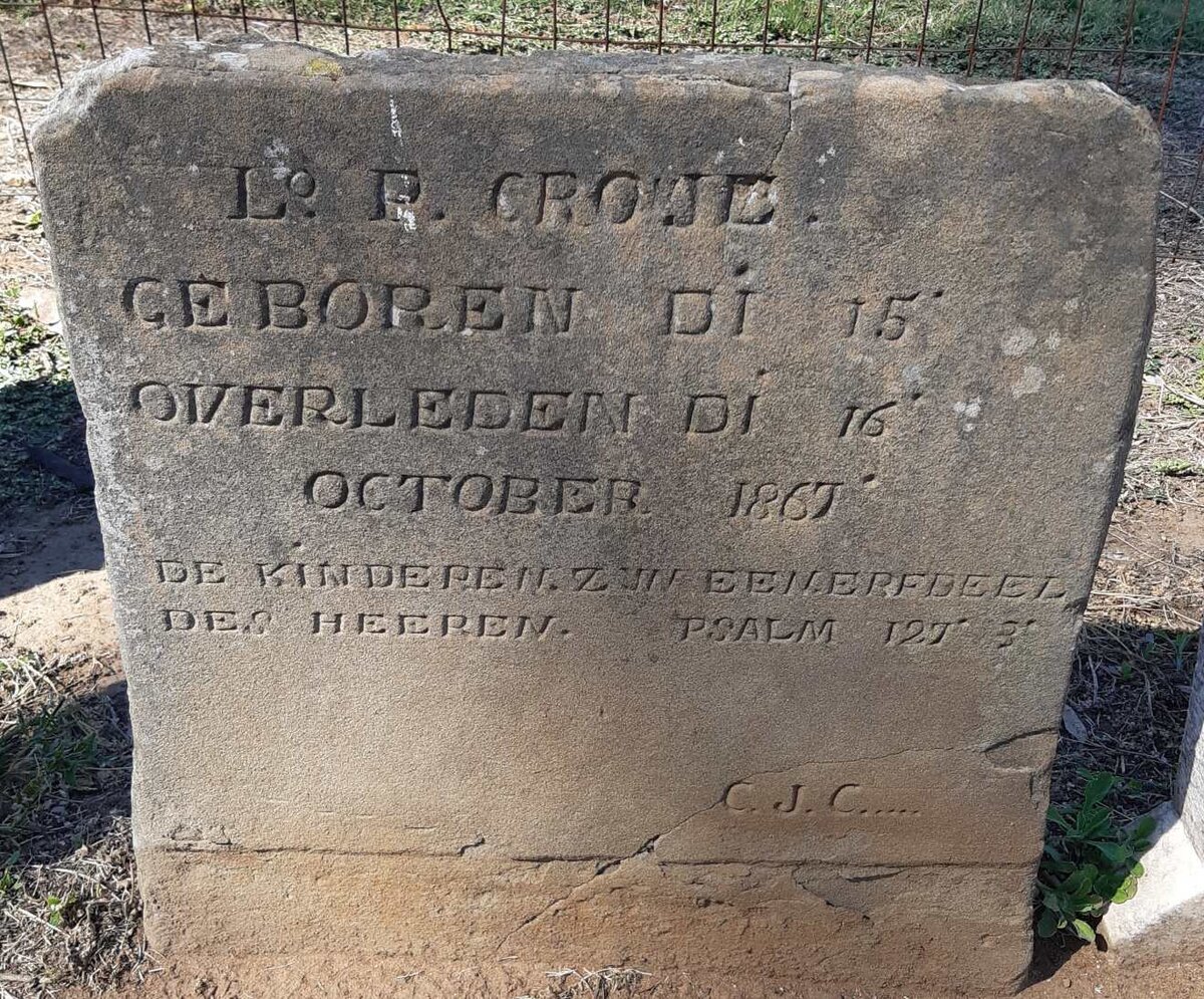 CRONJE L.P. 1867-1867