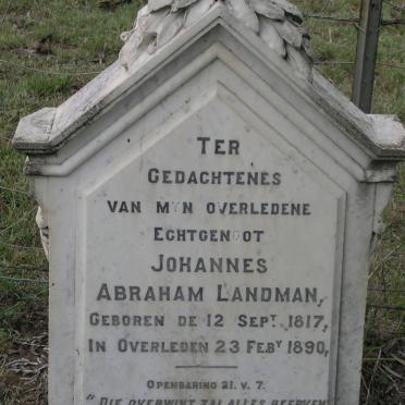 LANDMAN Johannes Abraham 1817-1890