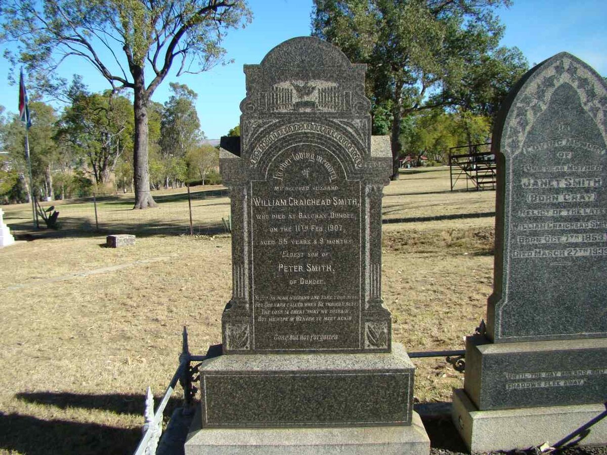 SMITH William Craighead -1907 &amp; Janet GRAY 1853-1935