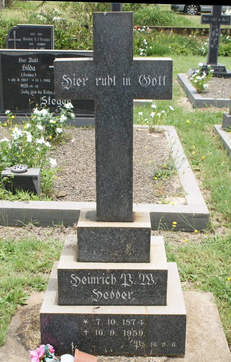 HEDDER Heinrich P.W. 1874-1959