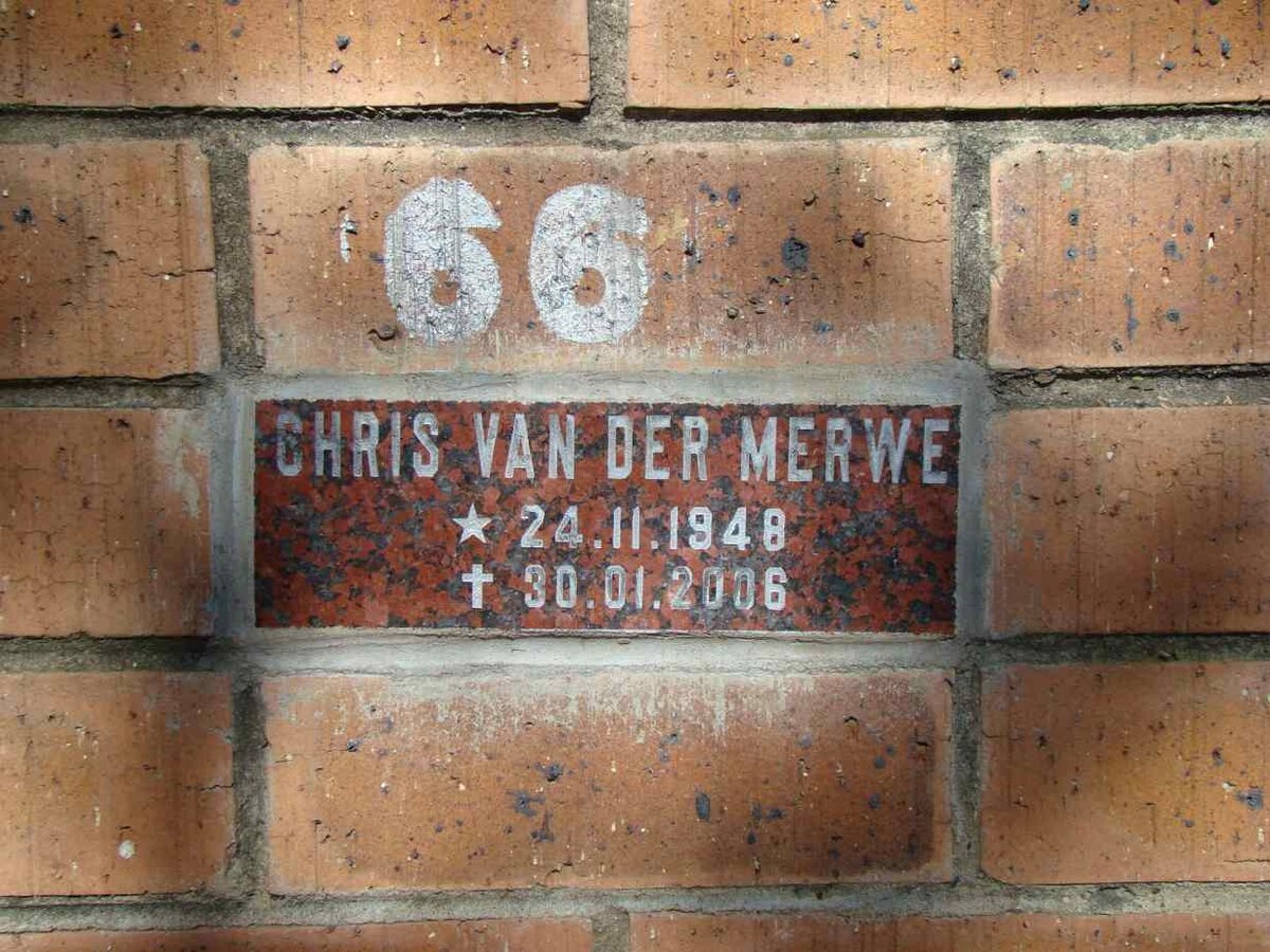 MERWE Chris, van der 1948-2006