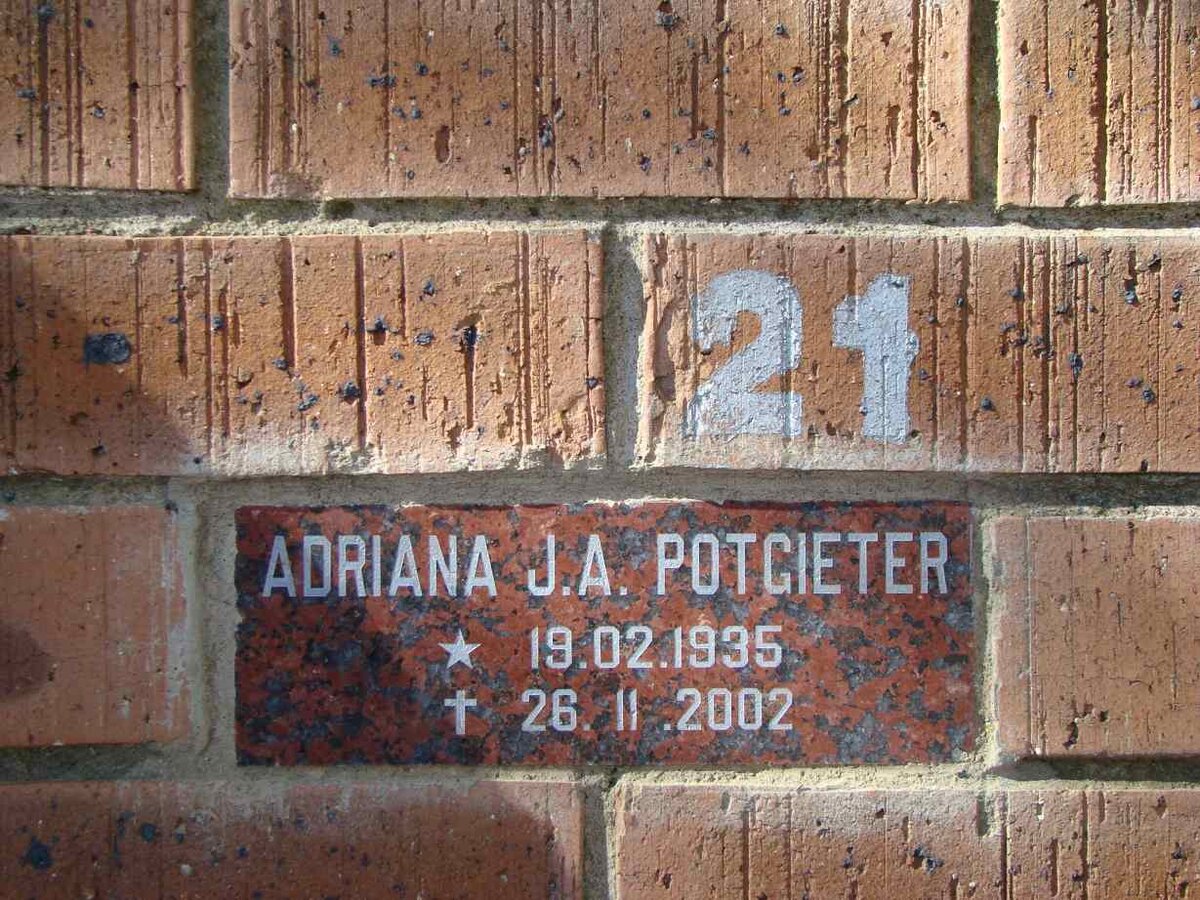 POTGIETER Adriana J.A. 1935-2002