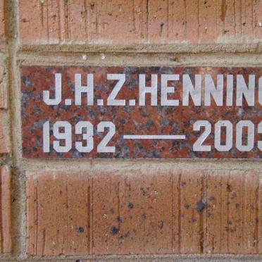 HENNING J.H.Z. 1932-2003