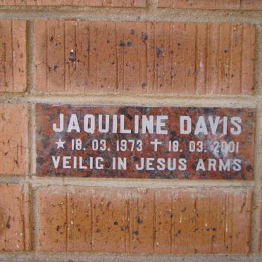 DAVIS Jaquiline 1973-2001