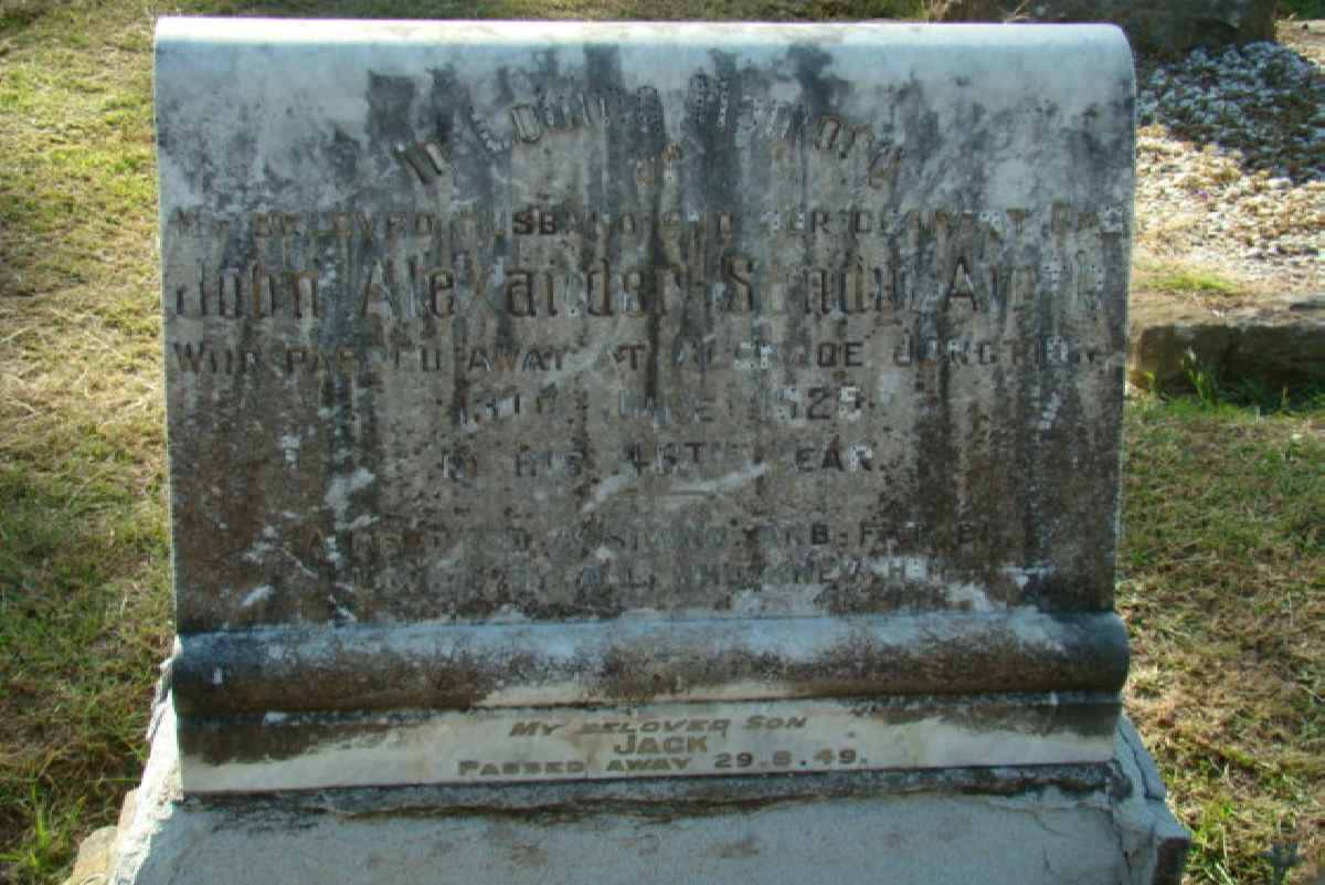 AIRTH John Alexander Sandy -1925 :: AIRTH Jack -1949