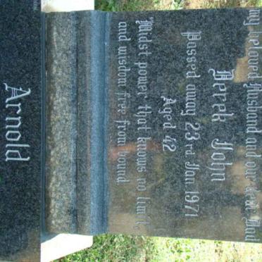 ARNOLD Derek John -1971