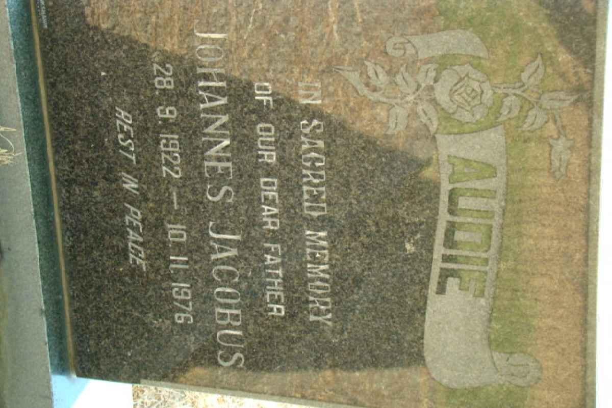 AUDIE Johannes Jacobus 1922-1976