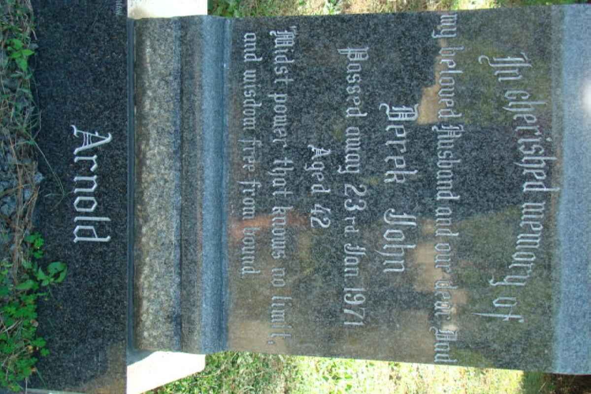 ARNOLD Derek John -1971