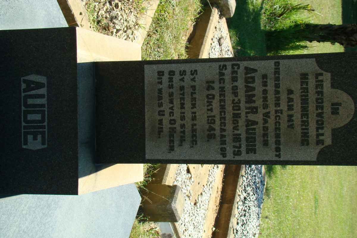 AUDIE Adam R. 1879-1946