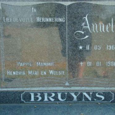 BRUYNS Annel 1965-1986