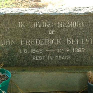 BELLVILLE John Frederick 1948-1967