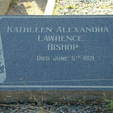 BISHOP Kathleen Alexandra Lawrence -1921