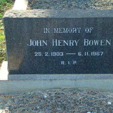 BOWEN John Henry 1903-1967