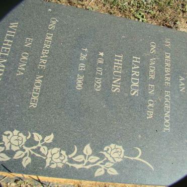 BOTHA Hardus Theunis 1929-2000 &amp; Wilhelmina Petronella