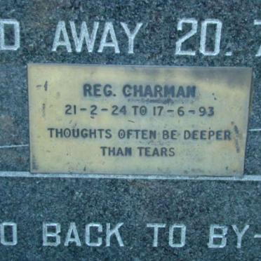 CHARMAN Reg 1924-1993 &amp; Shirley 1932-1976 