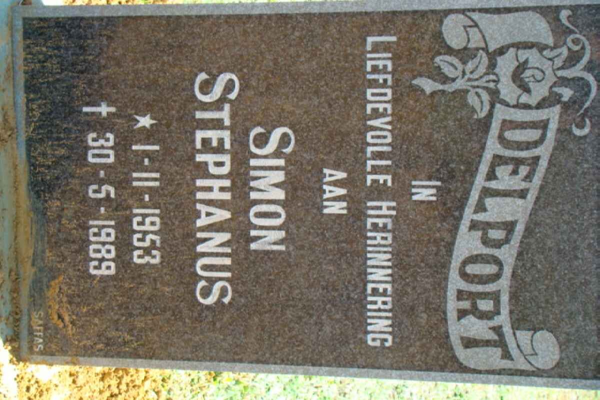 DELPORT Simon Stephanus 1953-1989