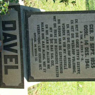 DAVEL Hendrik A.I. 1855-1941