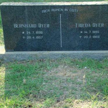 DYER Bernhard 1896-1957 &amp; Frieda 1895-1968