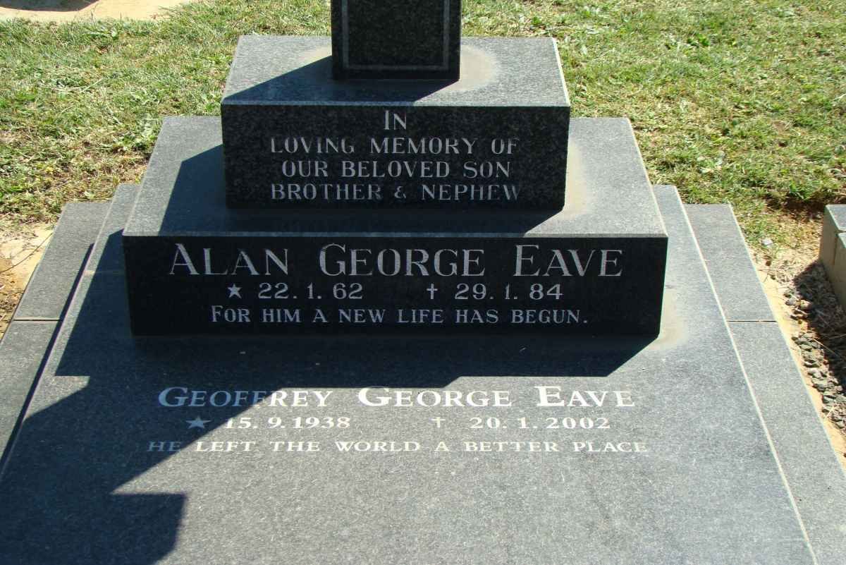 EAVE Alan George 1962-1984 :: EAVE Geoffrey George 1938-2002