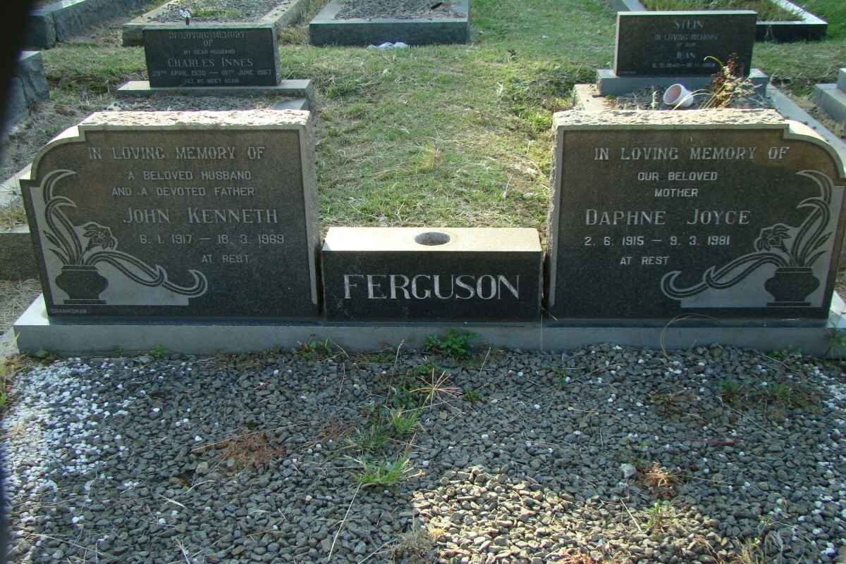 FERGUSON John Kenneth 1917-1969 &amp; Daphne Joyce 1915-1981