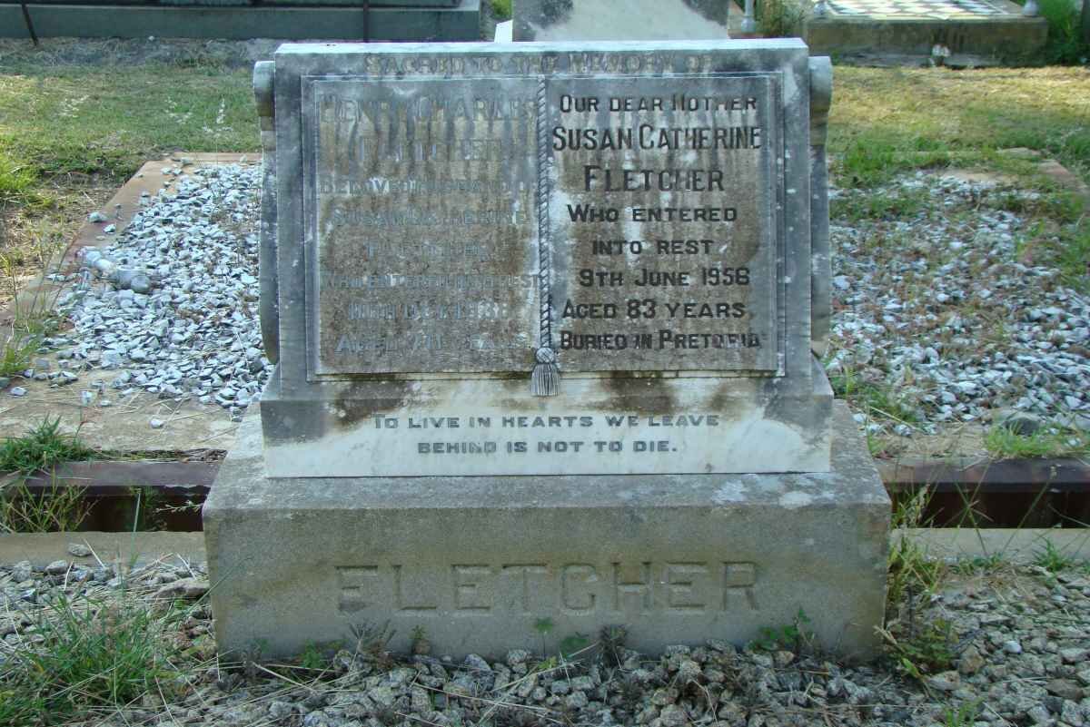 FLETCHER Henry Charles -1938 &amp; Susan Catherine -1958