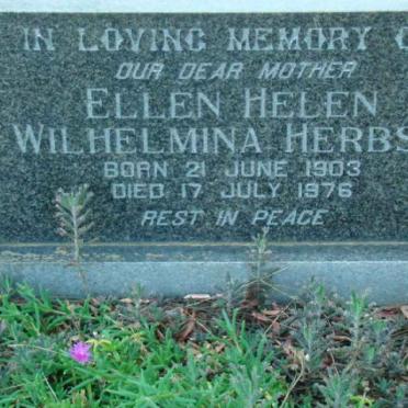 HERBST Ellen Helen Wilhelmina 1903-1976