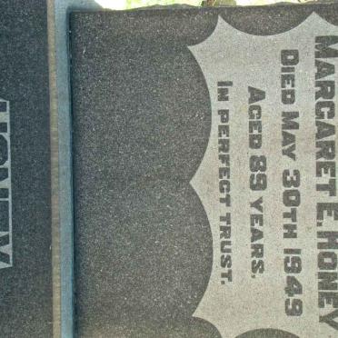 HONEY Margaret E. -1949