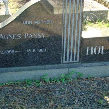 HOLMES Agnes Pansy 1898-1969