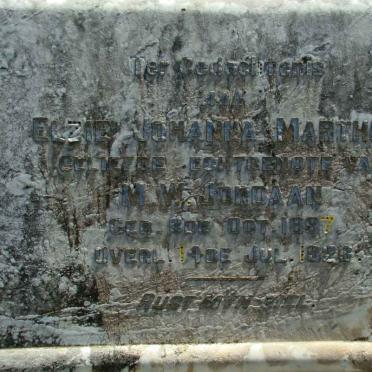 JORDAAN Elzie Johanna Marthina 1897-1928