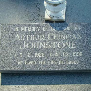 JOHNSTONE Arthur Duncan 1925-1990