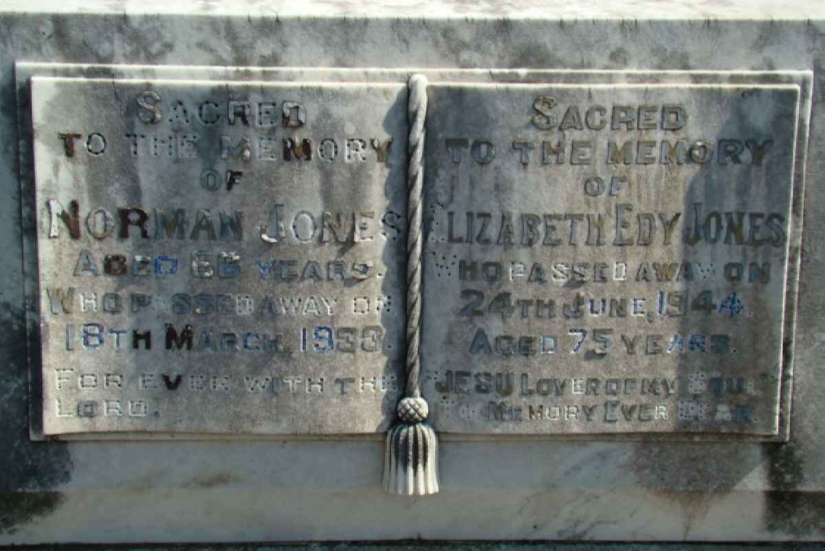 JONES Norman -1933 &amp; Elizabeth Edy -1944