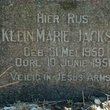 JACKSON Marie 1950-1951