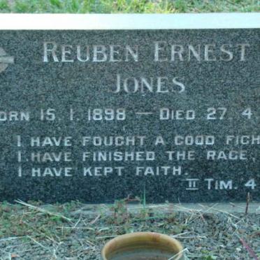 JONES Reuben Ernest 1898-1979