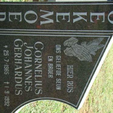 KOEKEMOER Cornelius Johannes Gerhardus 1965-1992