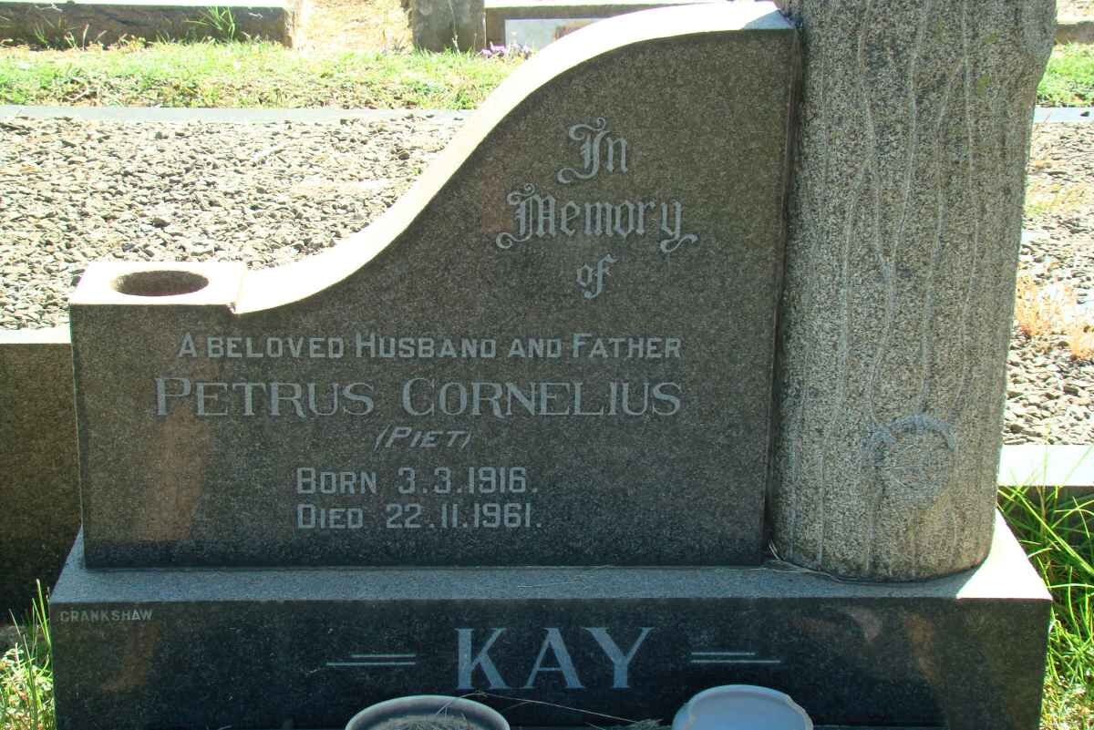 KAY Petrus Cornelius 1916-1961