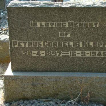 KLOPPER Petrus Cornelis 1897-1946