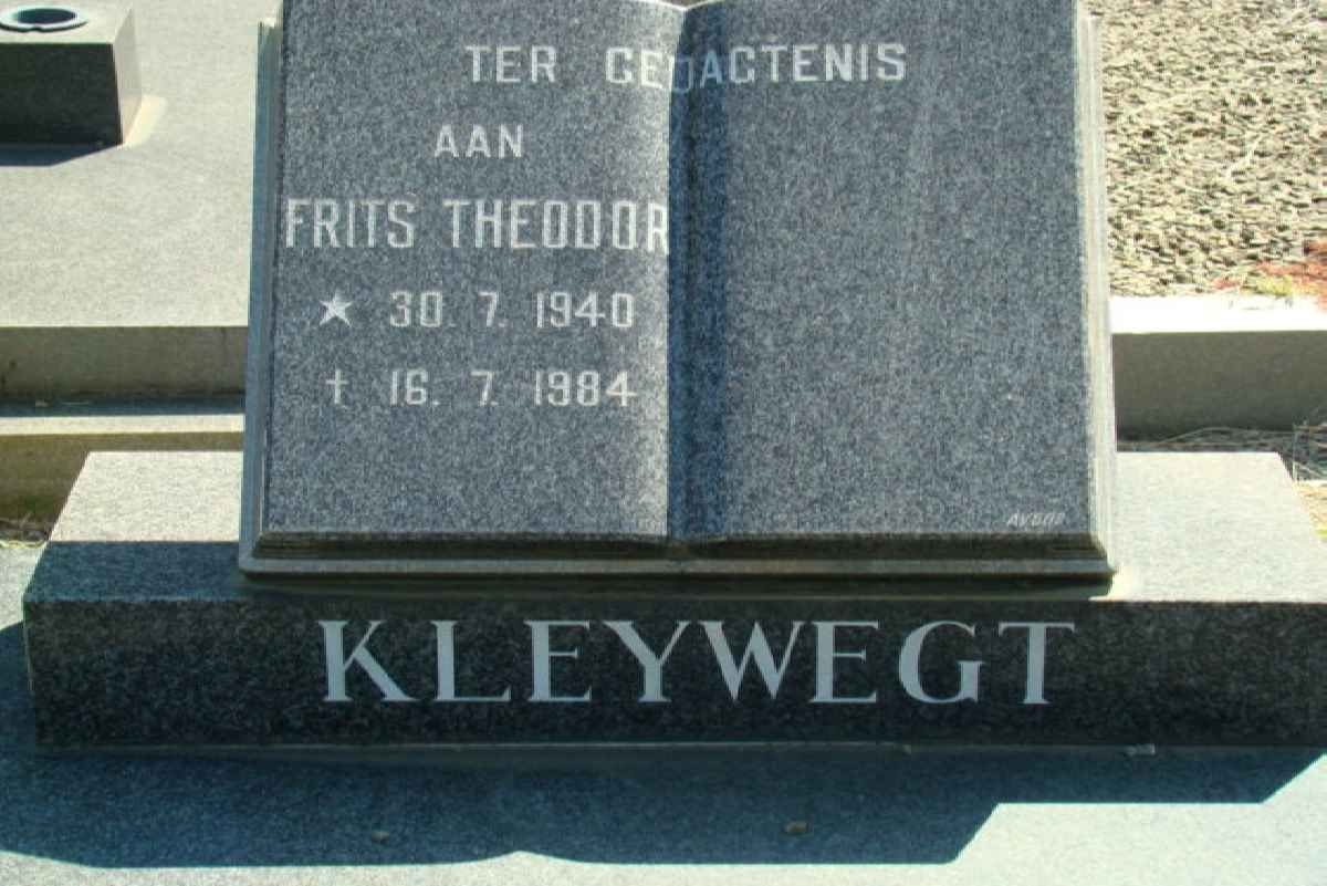 KLEYWEGT Frits Theodor 1940-1984