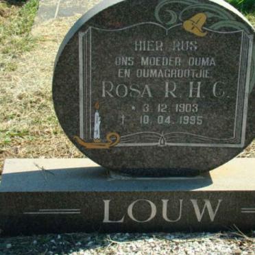 LOUW R.H.C. 1903-1995