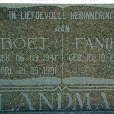 LANDMAN Boet 1941-1991 &amp; Fanie 1946-